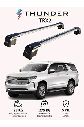 CHEVROLET TAHOE 2015-2020 TRX2 Thunder Carrier Kilitli Ara Atkı Taşıyıcı Tavan Barı Siyah