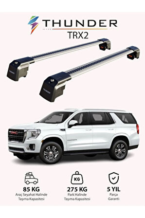 GMC YUKON 2015-2020 TRX2 Thunder Carrier Kilitli Ara Atkı Taşıyıcı Tavan Barı Siyah