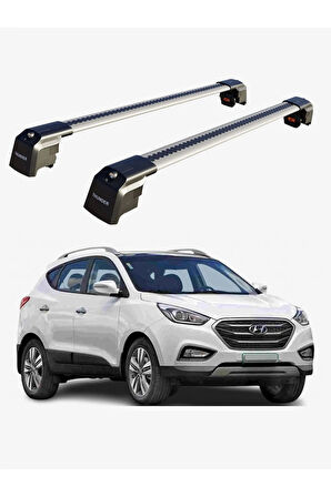 HYUNDAI IX-35 2010-2015 TRX2 Thunder Carrier Kilitli Ara Atkı Taşıyıcı Tavan Barı Siyah
