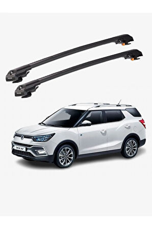 SSANGYONG TIVOLI 2015-Sonrası TRX2 Thunder Carrier Kilitli Ara Atkı Taşıyıcı Tavan Barı Siyah