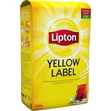 Lipton Yellow Label Organik Dökme Siyah Çay 9x1000 gr 