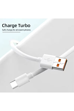 Okyanustech Xiaomi Mi Uyumlu Turbo Hızlı Şarj Kablosu 90W Xiaomi 15 15S Pro Ultra 14 Ultra Poco F7 Pro X7 Pro F6