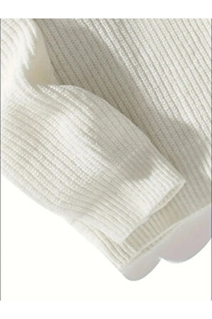 Erkek Regular Fit Bisiklet Yaka Örgülü Triko