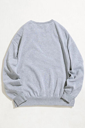 Unisex Gri Los Angeles Sweatshirt
