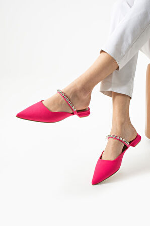 Kadın Sivri Burun Taşlı Sandalet TS1140