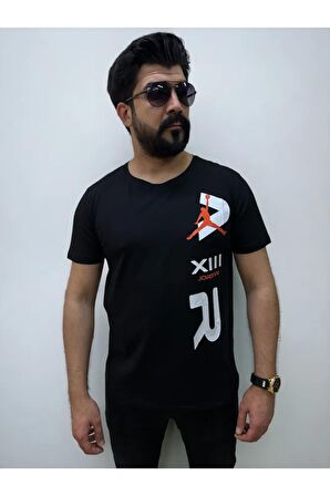 Bisiklet Yaka Erkek Air Baskılı  Tshirt