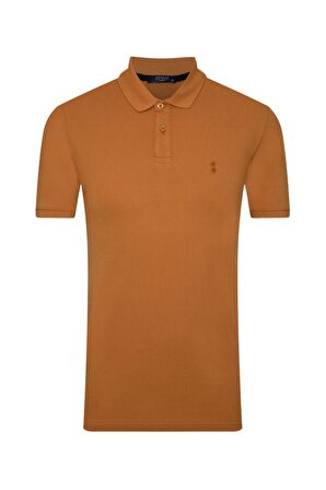 Erkek Turkuaz Slim Fit Polo Yaka Tişört