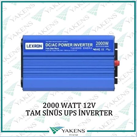 2000 Watt 12V Tam Sinüs İnverter Lexron