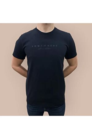 Erkek  Baskılı Yumuşak Kumaş T-Shirt