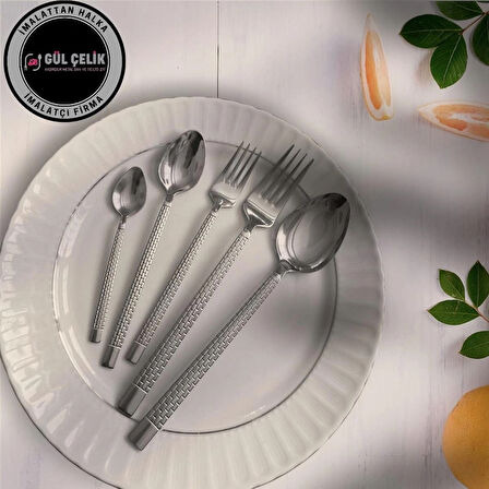 Çatal Kaşık Seti 60 Parça 12 Kişilik Taş Model 18,0 Kalite
