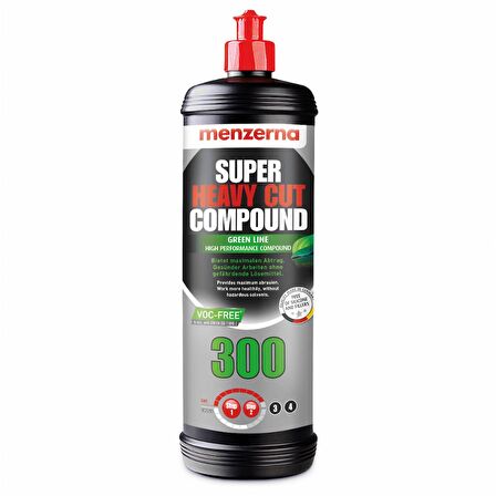 Menzerna Super Heavy Cut Compound 300 1 Lt -Yeşil Seri Pasta