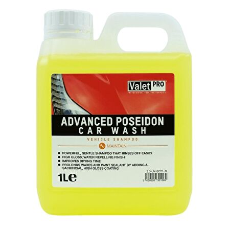 Valet Pro Advanced Poseidon - Cilalı Parlatıcı Şampuan 1lt