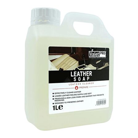 Valet Pro Leather Soap - Deri Temizleyici 1 Lt