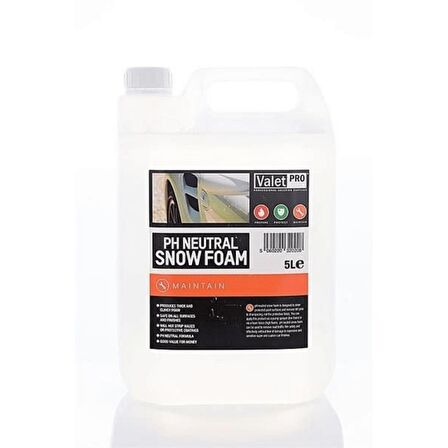 Valet Pro Ph Neutral Snow Foam - Yıkama Köpüğü 5lt.