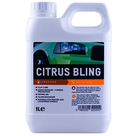 Valet Pro Citrus Bling Çok Yönlü Hızlı Cila 1 Lt