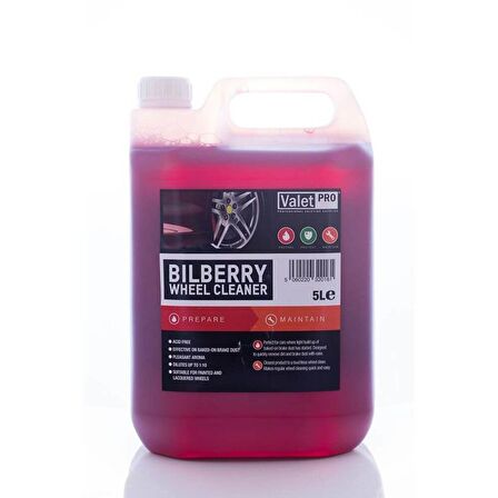 Valet Pro Bilberry Wheel Cleaner - Jant Temizleyici 5 Lt