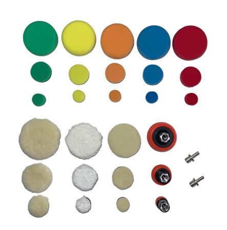 Stark T13 Mini Polisher Kit Keçe Sünger Seti 29 Parça