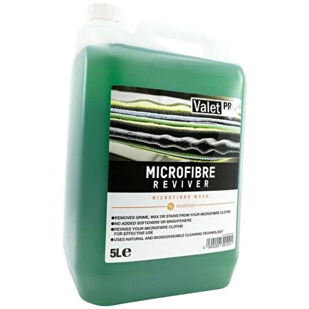 Valet Pro Microfibre Reviver Mikrofiber Bez Yıkama Şampuanı 5lt.