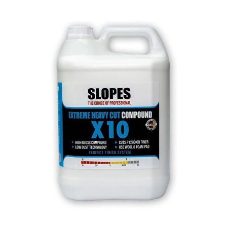 Slopes X10 Agresif Çizik Çıkarıcı Pasta 5lt.