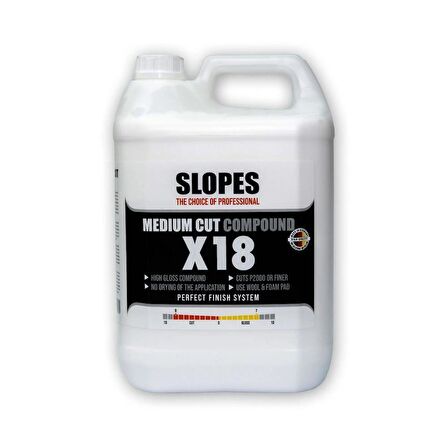 Slopes X18 Çizik Çıkarıcı İnce Pasta 5lt.