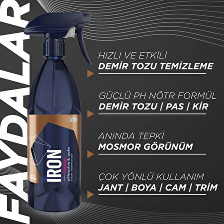 GYEON Q²M Iron REDEFINED Demir Tozu, Balata Tozu Temizleyici Ve Pas Sökücü PH Nötr - 4000 ml