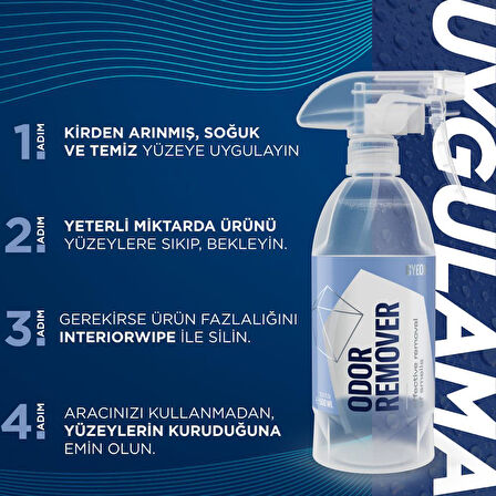 GYEON Q²M OdorRemover Kötü Koku Giderici Sprey- 500 ml -Çok Amaçlı Geniş Alan Kokusu