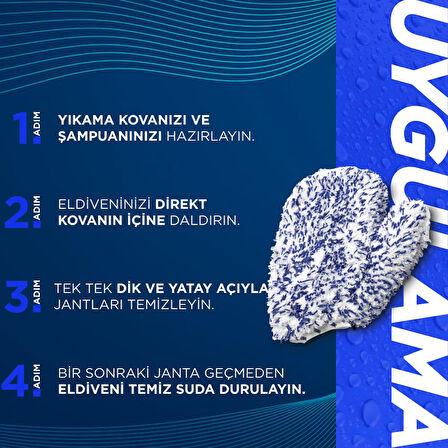 GYEON Q²M Wheelmitt EVO Jantlara Özel Dayanıklı Yıkama Eldiveni - 1250 GSM