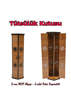 3 mm MDF Ahşap Tütsülük Kutusu - Özel Tasarım