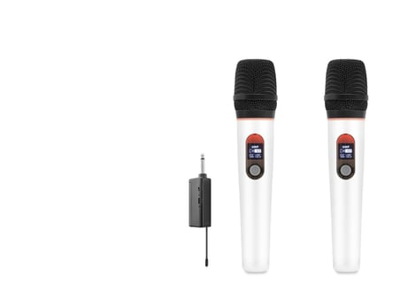 Profesyonel Kablosuz Uhf 2 Mikrofonlu Set 6.35 Mm - Beyaz HDX2791B