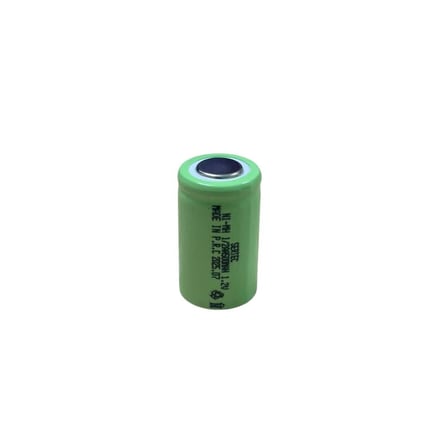 1.2V 500 Mah - 1/2AA - Ni-MH Şarjlı Pil - (Başsız / Flat Head)