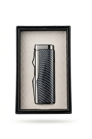 Titan Serisi Premium Elite Puro Delici Metal Gövdeli Rüzgar Geçirmez Puro Çakmağı-Özel Çakmak Kutusu