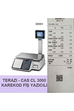 Cl 3000 Karekod Fiş Yazıcılı Terazi