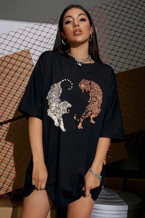 Kaplan Baskılı Tasarım Tshirt