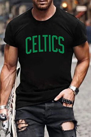 Unisex Celtics Baskılı T-shirt