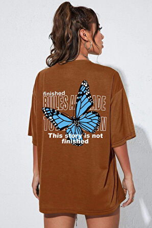 Uyguntarz Unisex Kelebek Sırt Baskılı T-shirt
