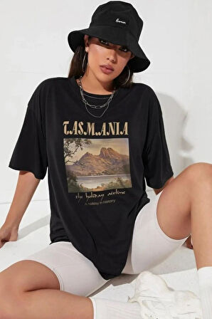 Uyguntarz Unisex Tasmania Baskılı T-shirt