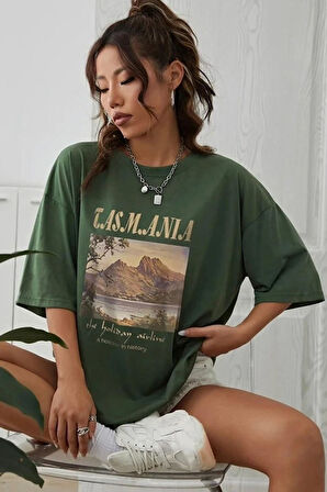 Uyguntarz Unisex Tasmania Baskılı T-shirt