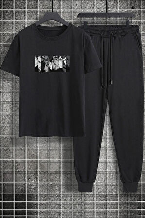Uyguntarz Unisex Naruto Baskılı 2'li Eşofman Takımı
