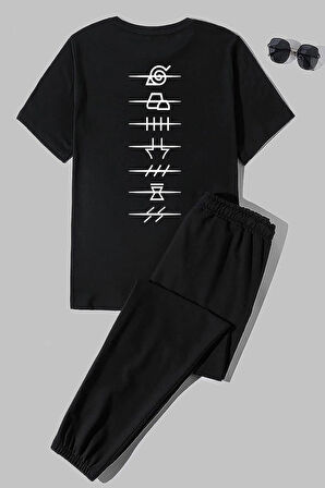 Uyguntarz Unisex Ninja Akatsuki Baskılı 2'li Eşofman Takımı