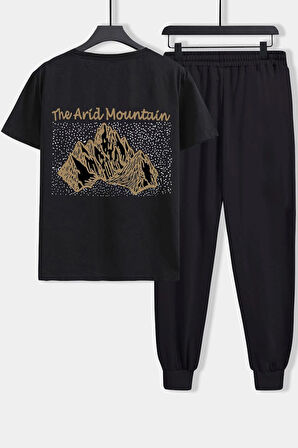 Uyguntarz Unisex Arid Mountain Baskılı 2'li Eşofman Takımı