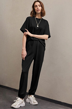 Uyguntarz Unisex Pamuklu 2'li Eşofman Takımı