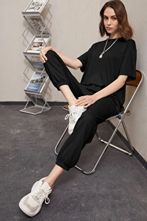 Uyguntarz Unisex Pamuklu 2'li Eşofman Takımı