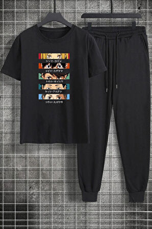 Uyguntarz Unisex Cosplay Haikyuu Baskılı 2'li Eşofman Takımı