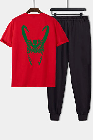 Uyguntarz Unisex Floki Baskılı 2'li Eşofman Takımı