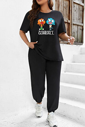 Uyguntarz Unisex Gumball Baskılı 2'li Eşofman Takımı