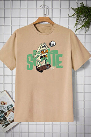 Uyguntarz Unisex All Day Rabbit Tasarım Tshirt