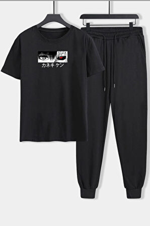 Uyguntarz Unisex Ken Kaneki Baskılı 2'li Eşofman Takımı