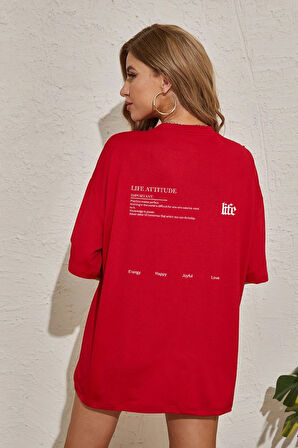 Uyguntarz Unisex Life Baskılı T-shirt