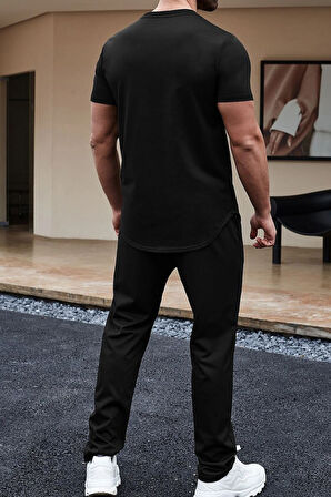 Uyguntarz Unisex Nasa Baskılı 2'li Eşofman Takımı