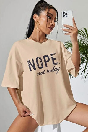 Uyguntarz Unisex Not Today Baskılı T-shirt